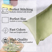 Soft Luxurious Velvet Cushion Covers Rectangular Set of 2 ,Mehndi